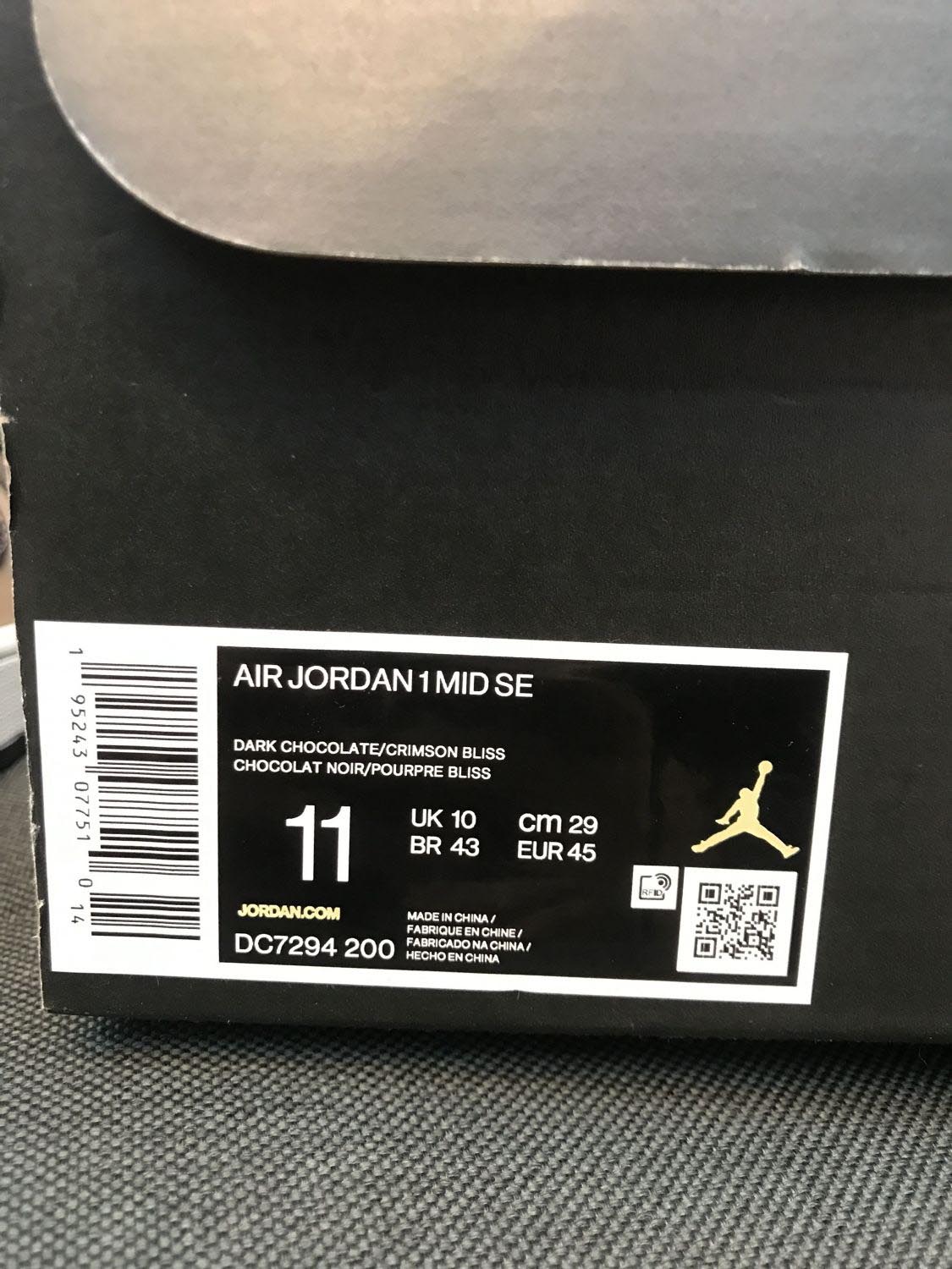 1206 Jordan 1 Mid SE Dark Chocolate Dark/Chocolate/Archaeo Brown