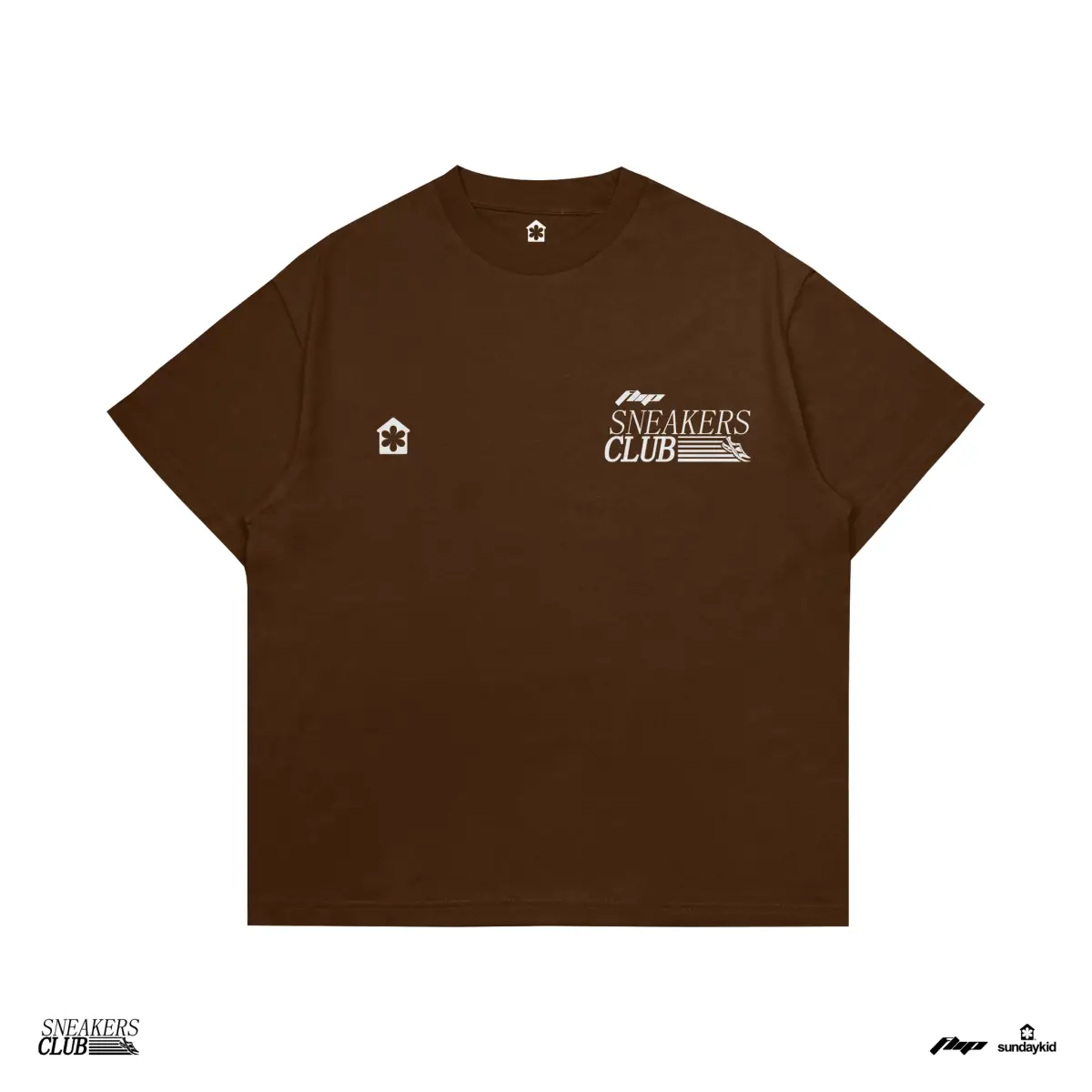 24626 Flip x Sundaykid Sneakers Club Brown Shirt (FS) Item